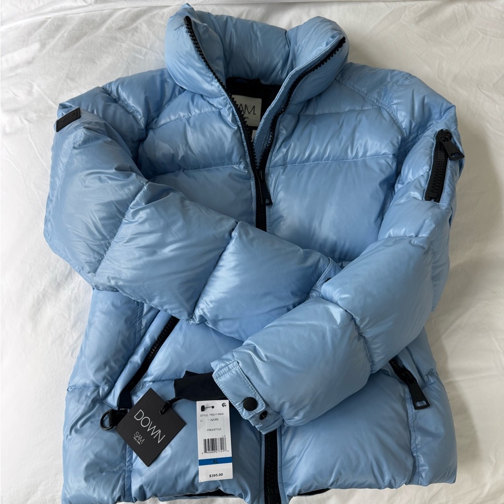 SAM Light Blue Puffer Jacket - NWT